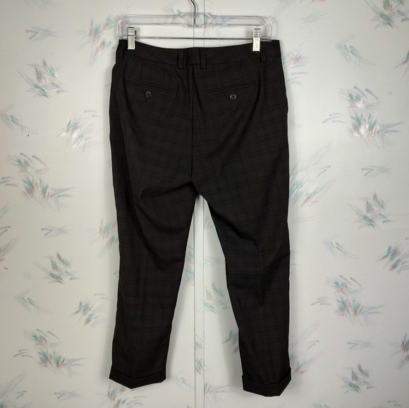 BANANA Republic Cuffed Flare Pants Plaid - Picture 5 of 12